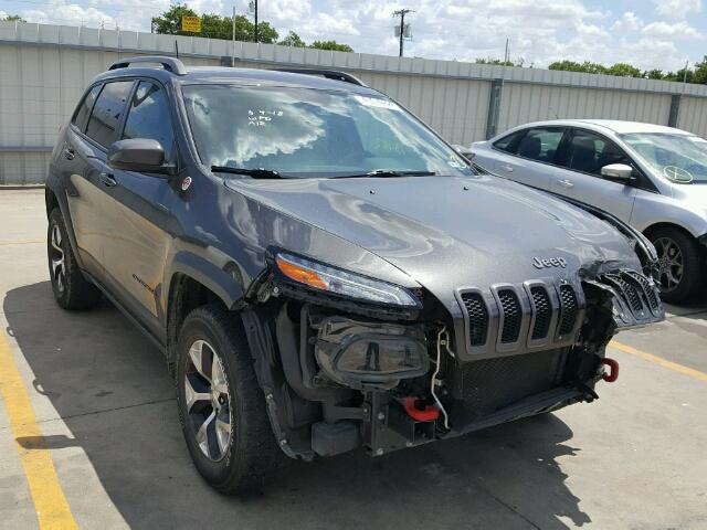 1C4PJMBS1GW225911 - 2016 JEEP CHEROKEE T GRAY photo 1