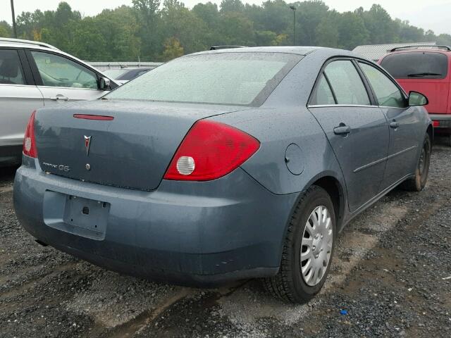 1G2ZF55B864276655 - 2006 PONTIAC G6 SE BLUE photo 4