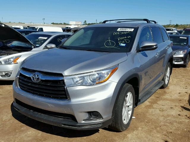 5TDZKRFH2GS146068 - 2016 TOYOTA HIGHLANDER SILVER photo 2