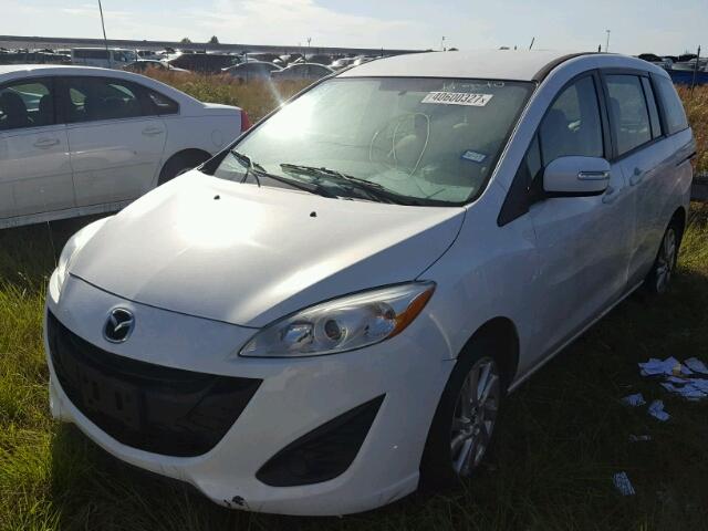 JM1CW2BL9E0168340 - 2014 MAZDA 5 SPORT WHITE photo 2