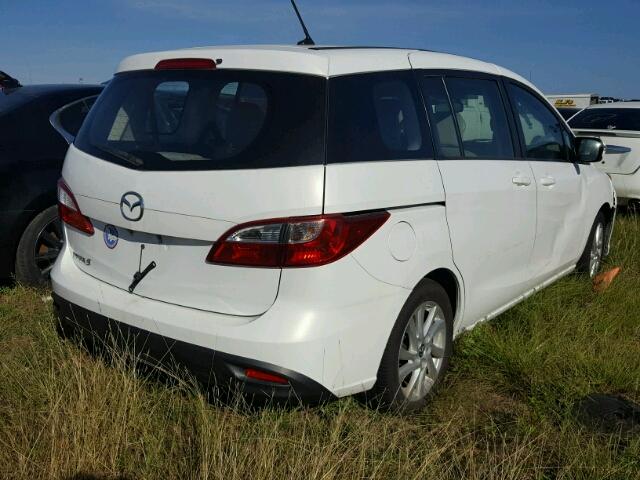 JM1CW2BL9E0168340 - 2014 MAZDA 5 SPORT WHITE photo 4