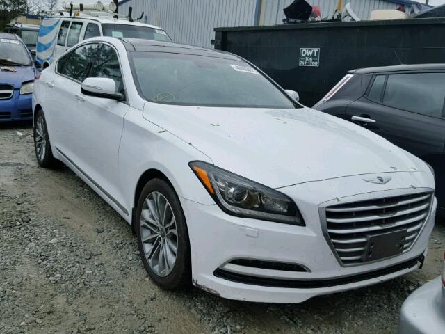 KMHGN4JE4FU095788 - 2015 HYUNDAI GENESIS WHITE photo 1