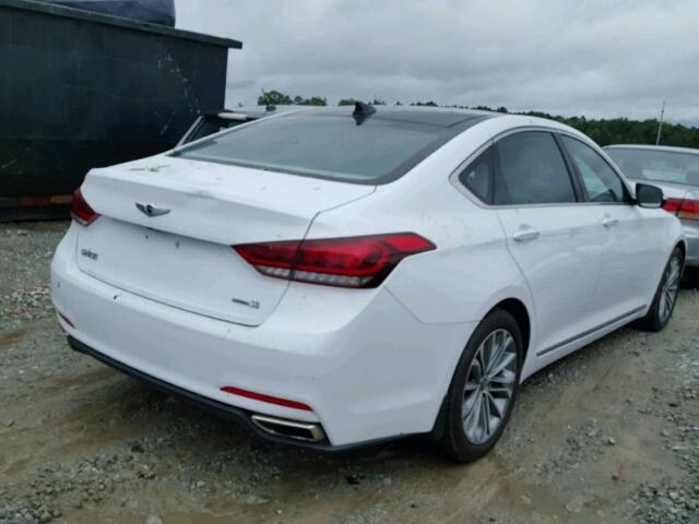 KMHGN4JE4FU095788 - 2015 HYUNDAI GENESIS WHITE photo 4