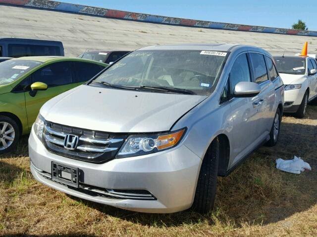 5FNRL5H64EB053913 - 2014 HONDA ODYSSEY EX SILVER photo 2