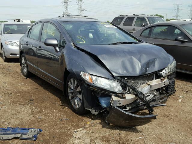 1HGFA16999L011546 - 2009 HONDA CIVIC EXL 灰色 照片 1