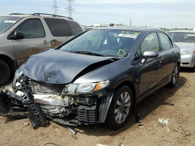 1HGFA16999L011546 - 2009 HONDA CIVIC EXL 灰色 照片 2