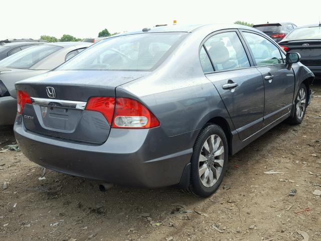 1HGFA16999L011546 - 2009 HONDA CIVIC EXL 灰色 照片 4