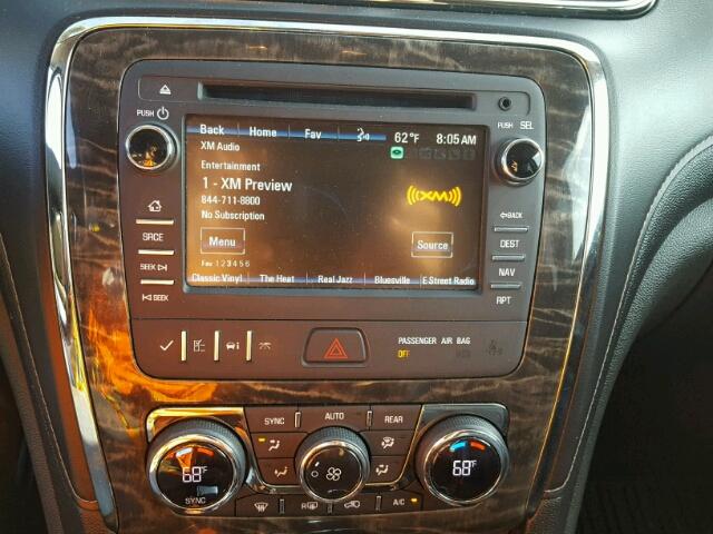 5GAKVDKD8DJ128652 - 2013 BUICK ENCLAVE SILVER photo 9