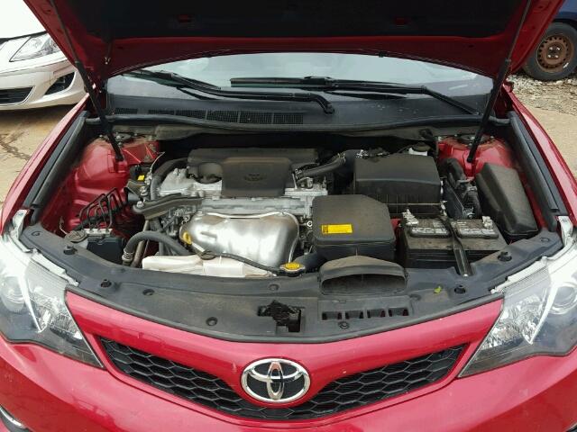 4T1BF1FK4EU786578 - 2014 TOYOTA CAMRY L RED photo 7