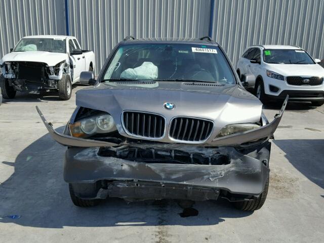 5UXFA13525LY07452 - 2005 BMW X5 3.0I CHARCOAL photo 9