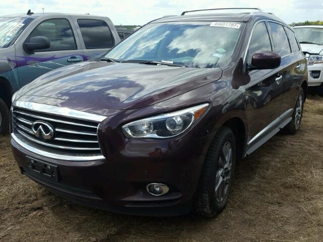 5N1AL0MNXFC511025 - 2015 INFINITI QX60 MAROON photo 2