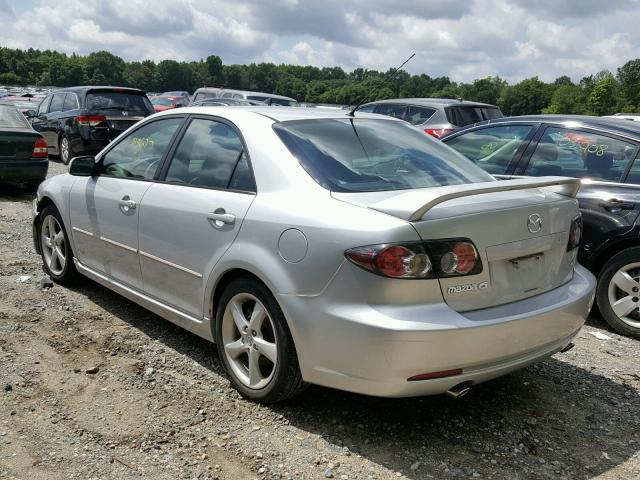 1YVHP80DX85M28764 - 2008 MAZDA 6 S SILVER photo 3