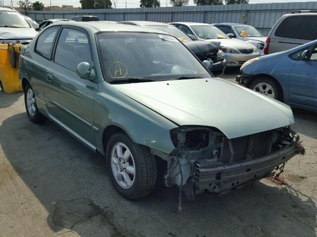 KMHCG35C75U336236 - 2005 HYUNDAI ACCENT GREEN photo 1