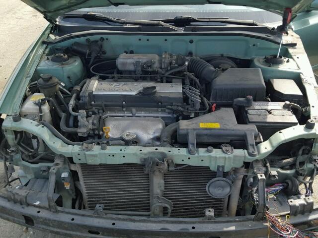 KMHCG35C75U336236 - 2005 HYUNDAI ACCENT GREEN photo 7