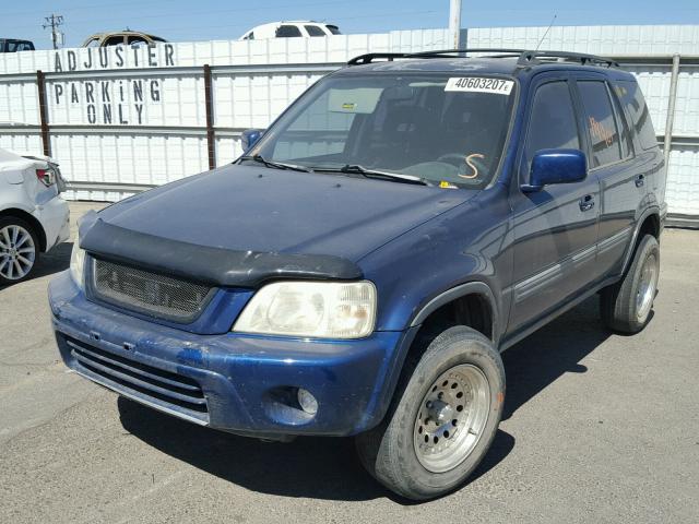 JHLRD1767XC014940 - 1999 HONDA CR-V EX BLUE photo 2