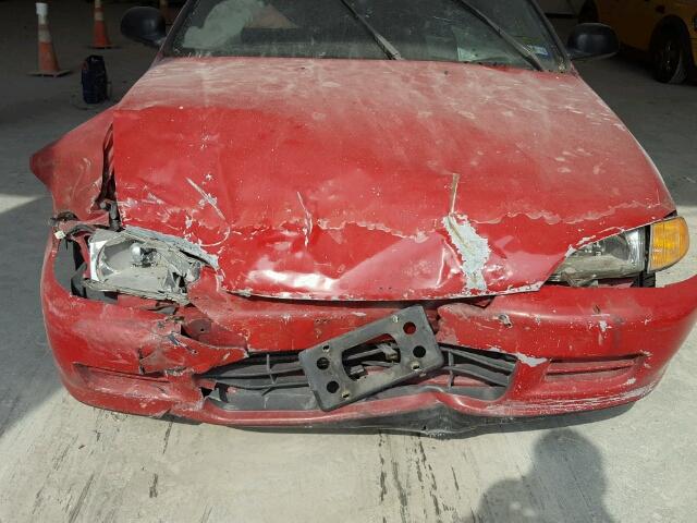 2HGEH2355RH518214 - 1994 HONDA CIVIC CX RED photo 9