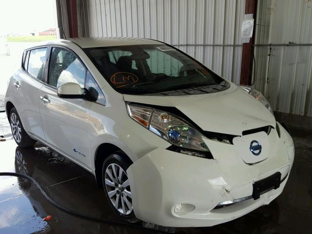 1N4AZ0CP6DC415515 - 2013 NISSAN LEAF S WHITE photo 1