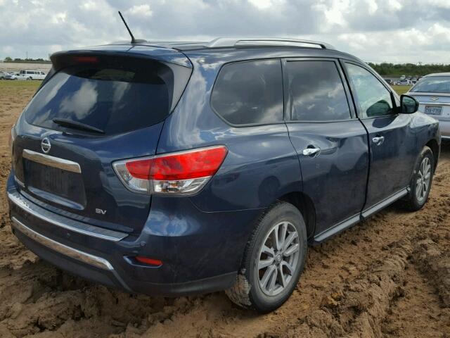 5N1AR2MN9EC726565 - 2014 NISSAN PATHFINDER BLUE photo 4