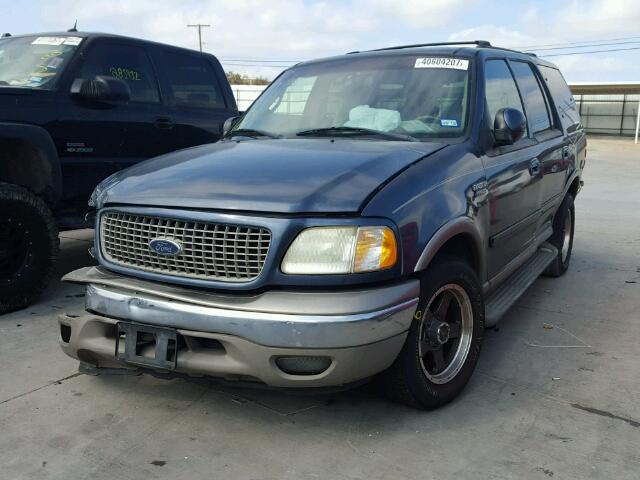 1FMRU17L92LA34176 - 2002 FORD EXPEDITION BLUE photo 2