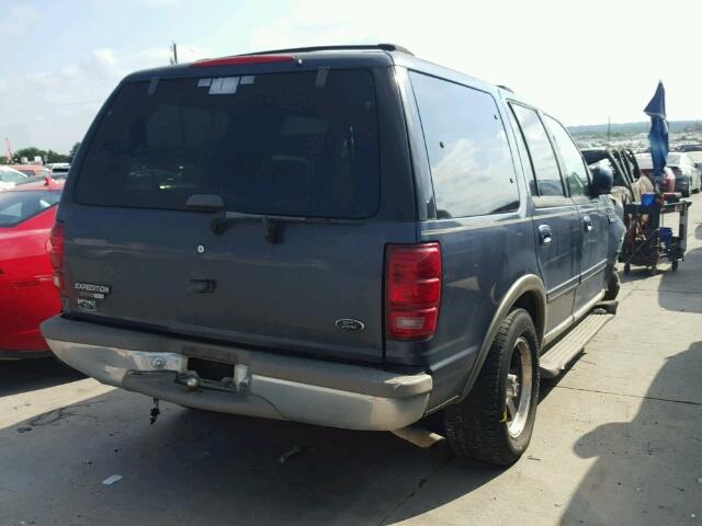 1FMRU17L92LA34176 - 2002 FORD EXPEDITION BLUE photo 4