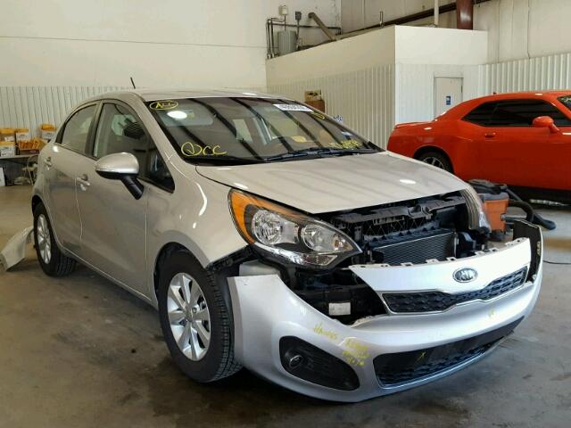 KNADN5A32C6068484 - 2012 KIA RIO EX SILVER photo 1