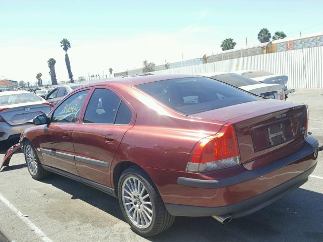 YV1RS53DX12001525 - 2001 VOLVO S60 T5 RED photo 3