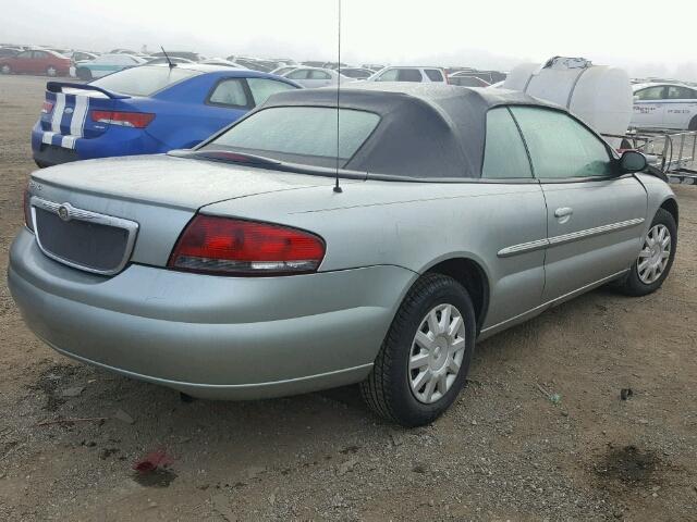 1C3EL45X94N340058 - 2004 CHRYSLER SEBRING GRAY photo 4