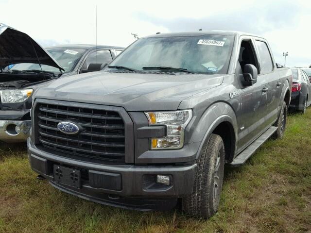 1FTEW1EGXGKD21803 - 2016 FORD F150 CHARCOAL photo 2