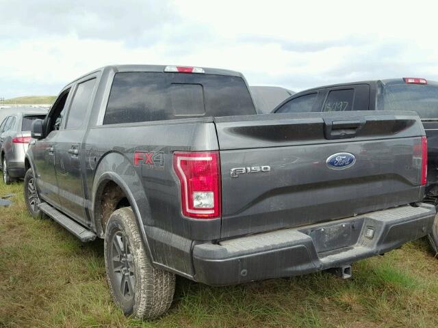 1FTEW1EGXGKD21803 - 2016 FORD F150 CHARCOAL photo 3