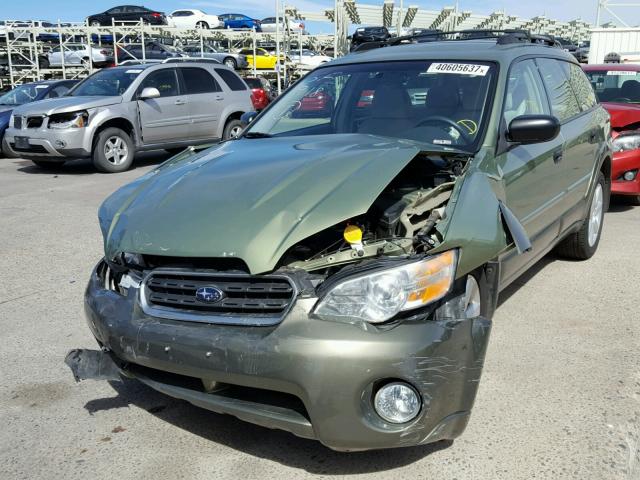 4S4BP61CX67327694 - 2006 SUBARU LEGACY GREEN photo 2