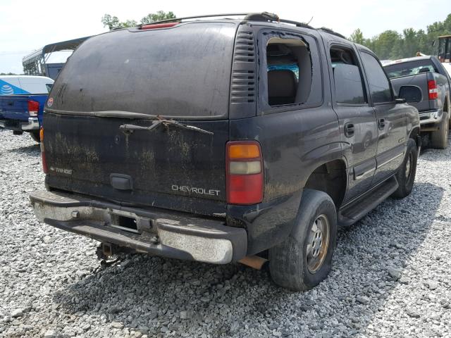 1GNEC13T21R137180 - 2001 CHEVROLET TAHOE C150 BLACK photo 4