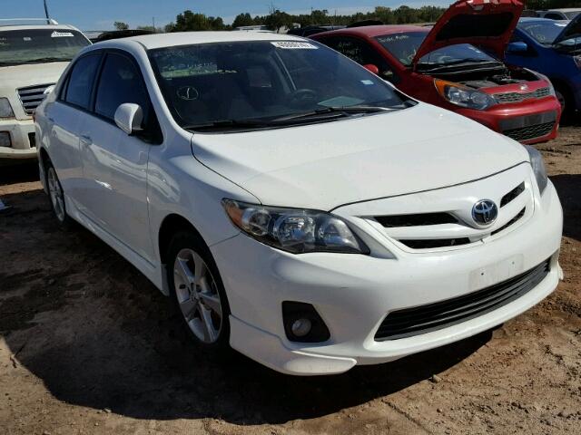 5YFBU4EE2DP125876 - 2013 TOYOTA COROLLA BA WHITE photo 1