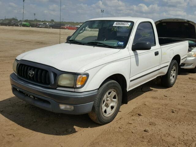 5TENL42NX2Z122039 - 2002 TOYOTA TACOMA WHITE photo 2