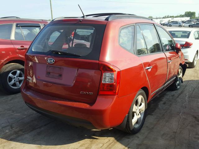 KNAFG526187169237 - 2008 KIA RONDO LX ORANGE photo 4