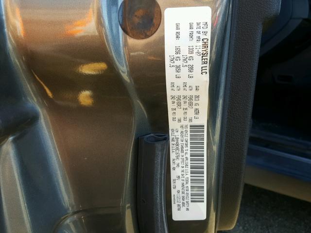 1J8HH48KX8C167641 - 2008 JEEP COMMANDER ნაცრისფერი ფოტო 10