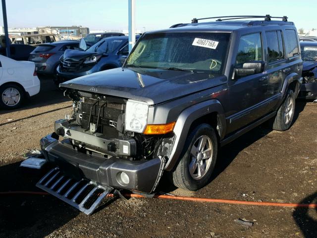 1J8HH48KX8C167641 - 2008 JEEP COMMANDER ნაცრისფერი ფოტო 2