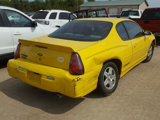 2G1WW12E149350510 - 2004 CHEVROLET MONTE CARL 黄色 照片 4