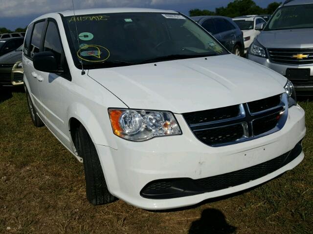 2C4RDGBG9GR399070 - 2016 DODGE GRAND CARA WHITE photo 1