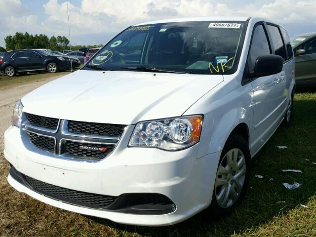 2C4RDGBG9GR399070 - 2016 DODGE GRAND CARA WHITE photo 2