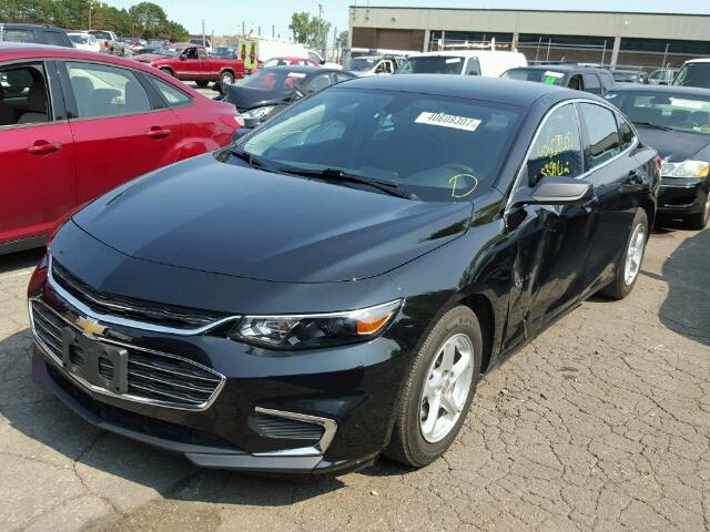 1G1ZB5ST1GF319459 - 2016 CHEVROLET MALIBU LS BLACK photo 2