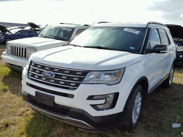 1FM5K7D89HGB05840 - 2017 FORD EXPLORER WHITE photo 2