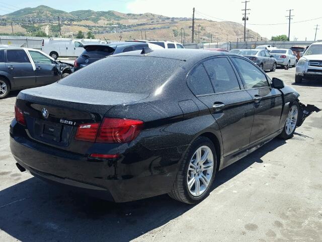 WBAXH5C54DDW15691 - 2013 BMW 528 XI BLACK photo 4