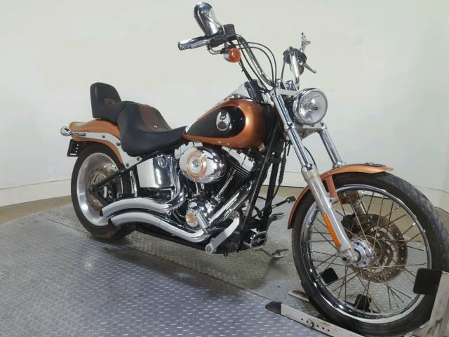 1HD1JL5468Y019307 - 2008 HARLEY-DAVIDSON FXSTC 105T ORANGE photo 2