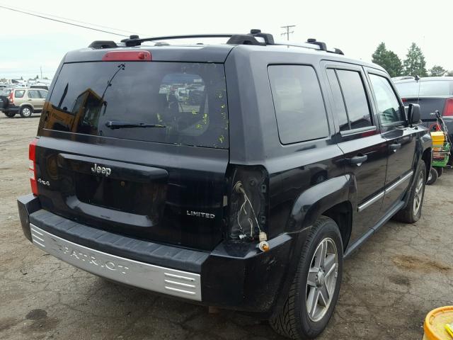 1J8FF48W38D648955 - 2008 JEEP PATRIOT LI BLACK photo 4