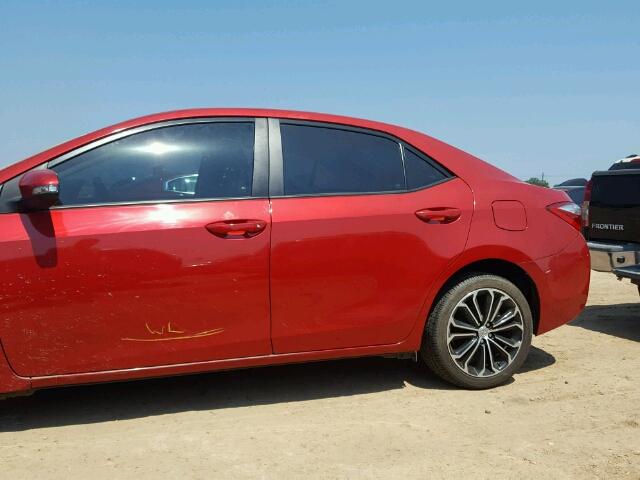 5YFBURHE7GP392699 - 2016 TOYOTA COROLLA L RED photo 9