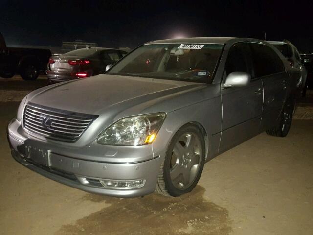 JTHBN36F255006981 - 2005 LEXUS LS 430 SILVER photo 2