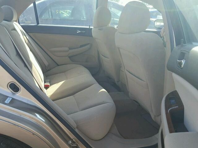 1HGCM56776A030152 - 2006 HONDA ACCORD TAN photo 6