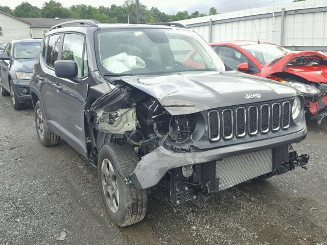 ZACCJBAB2JPG88083 - 2018 JEEP RENEGADE S ნაცრისფერი ფოტო 1