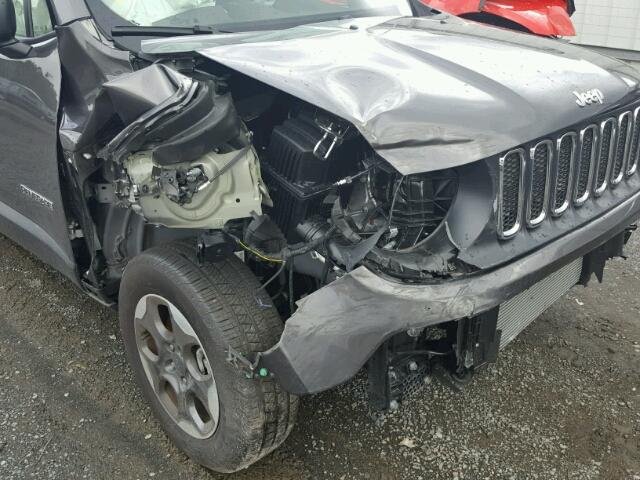 ZACCJBAB2JPG88083 - 2018 JEEP RENEGADE S ნაცრისფერი ფოტო 9