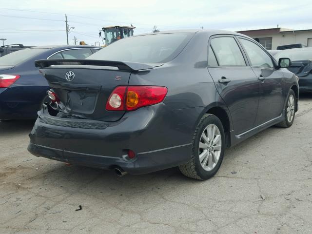 1NXBU40E89Z163335 - 2009 TOYOTA COROLLA/S/ GRAY photo 4